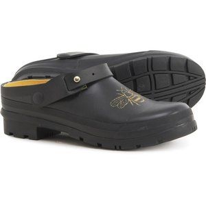 NWB Womens SZ 6M Joules Welly Slip On Clogs black Gold Bee Neoprene Breathable